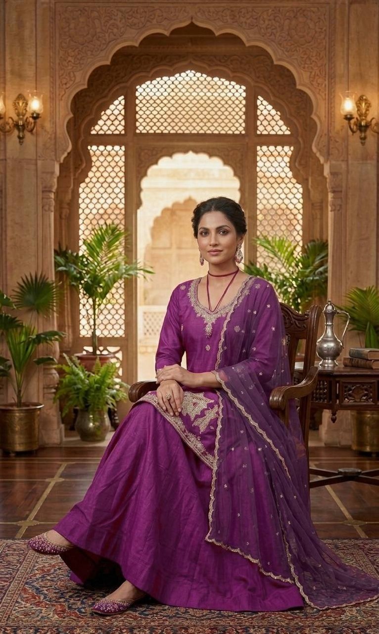 The Sovereign Crimson Palanquin Silk Set