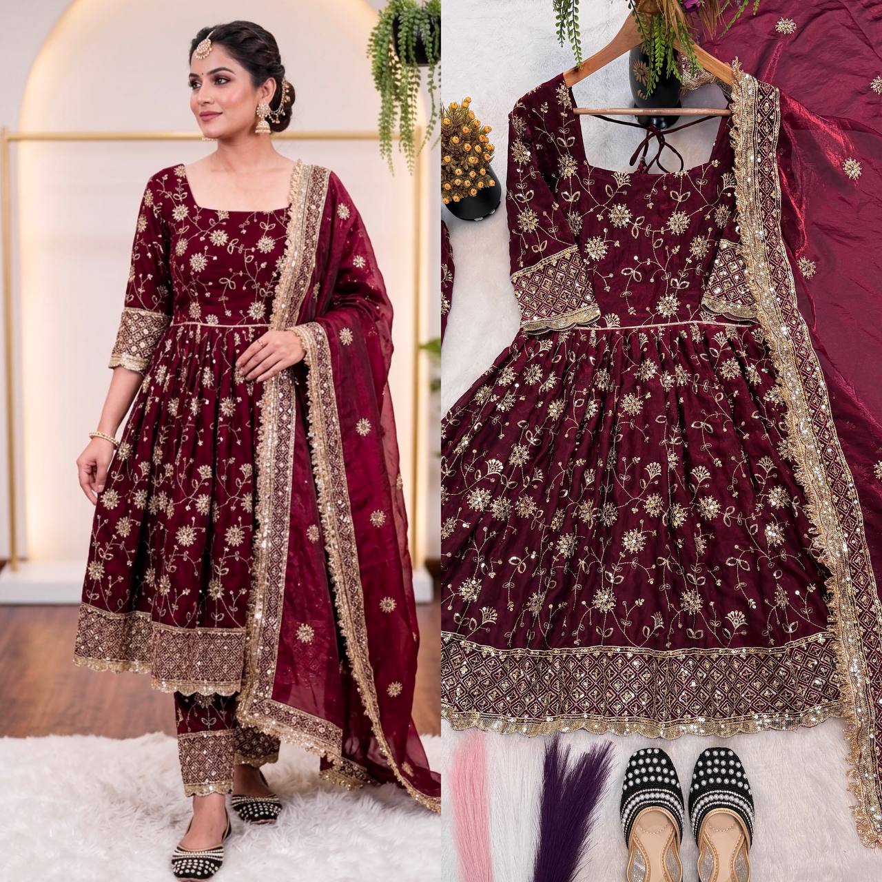Regal Marigold Silk Heritage Gala Suit