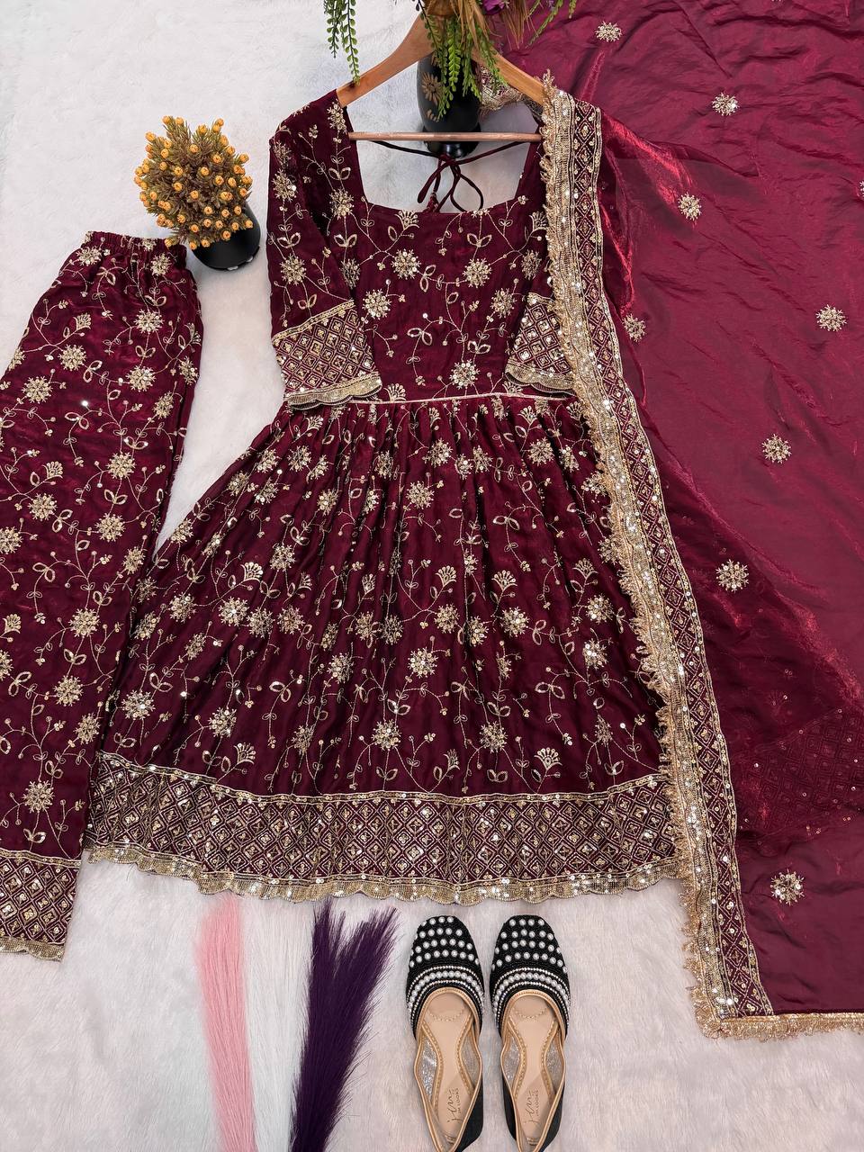 Regal Marigold Silk Heritage Gala Suit