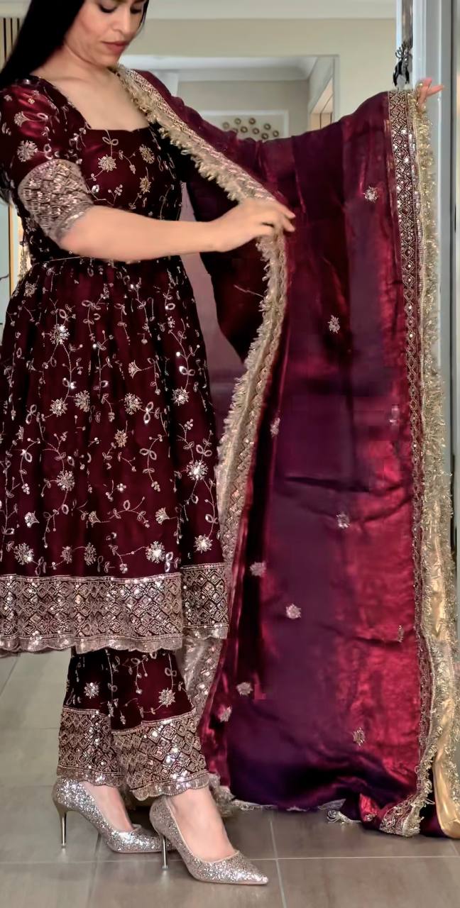 Regal Marigold Silk Heritage Gala Suit