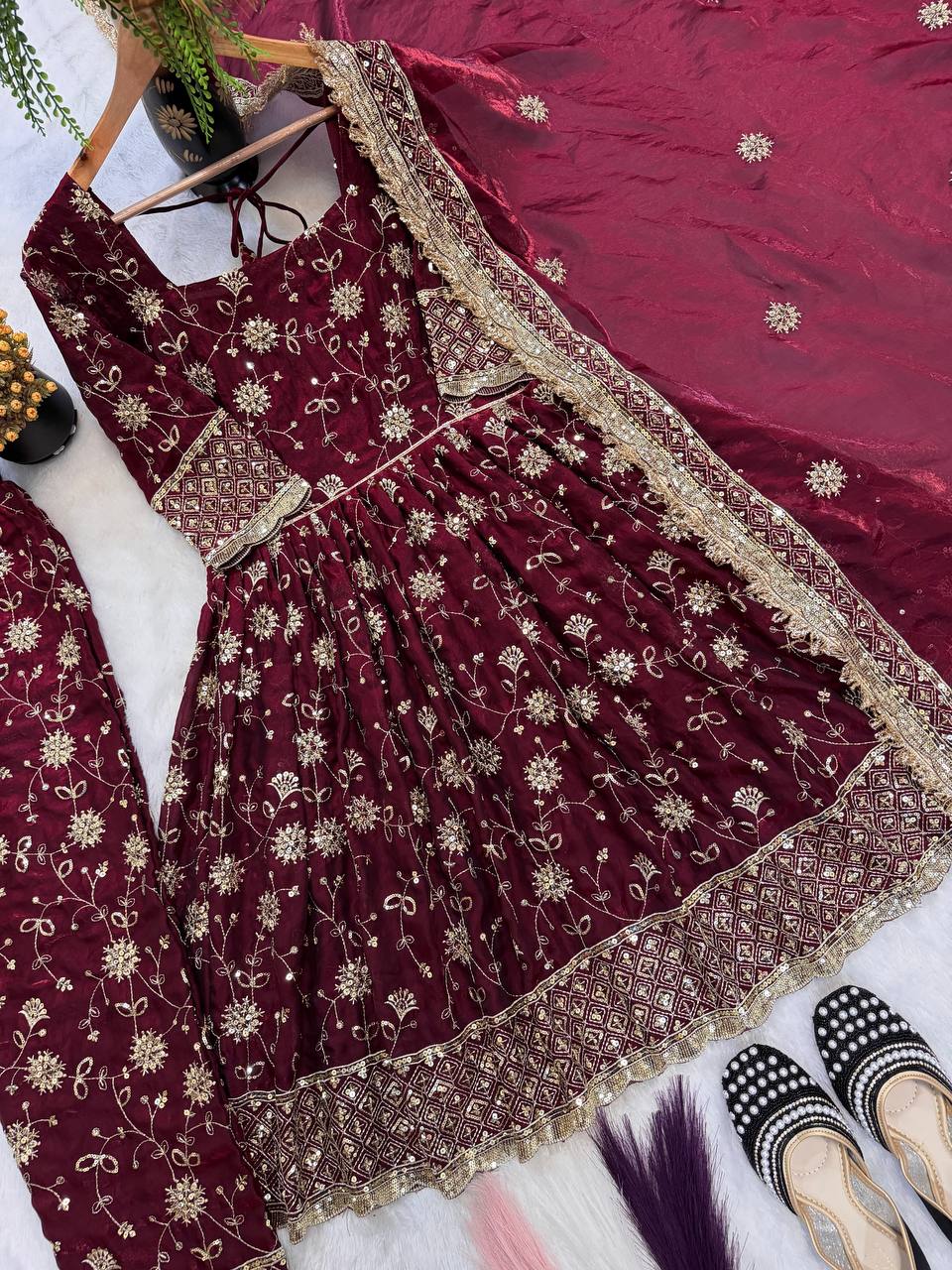 Regal Marigold Silk Heritage Gala Suit