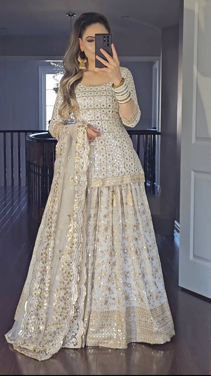 Ethereal White Gilded Heritage Couture